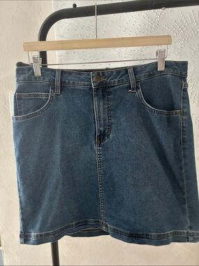 Lee Dark Blue Denim Pencil Skirt